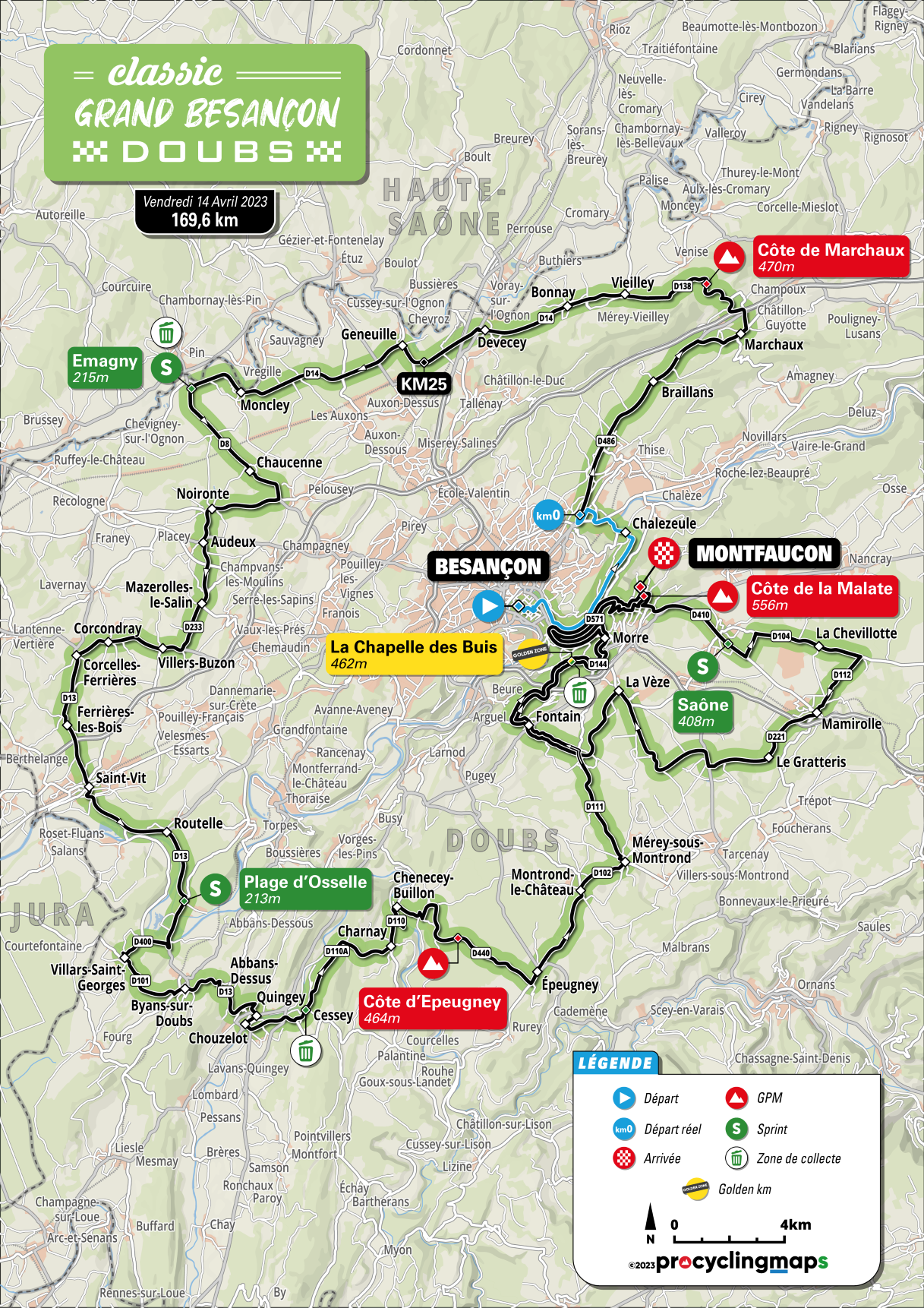 14/04/2023 14/04/2023 Classic Grand Besançon Doubs C4 Carte-Classic-2023